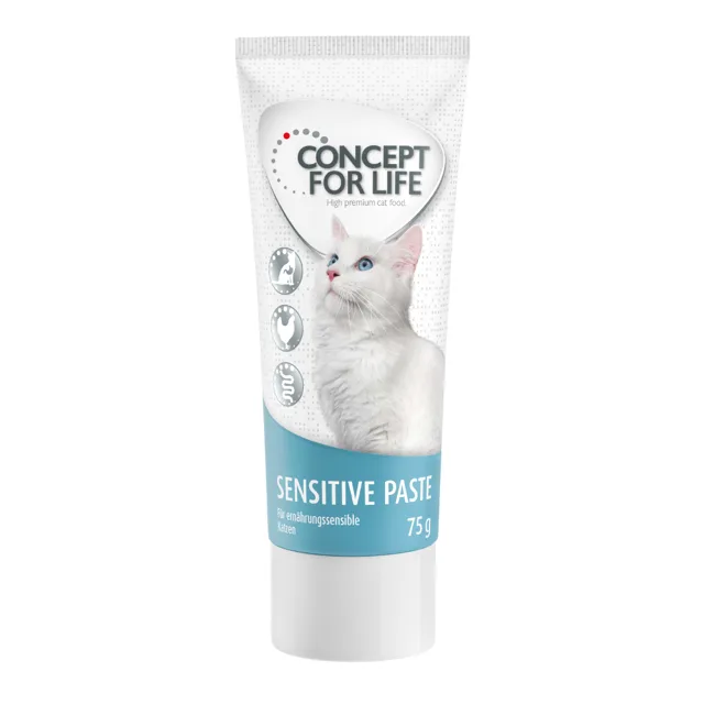Concept for Life Sensitive Cats granule pro kočky - Nový doplněk: 75 g Concept for Life Sensitive pasta