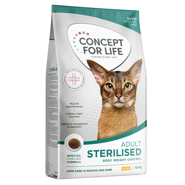 Concept for Life Sterilised Cats s kuřecím - NOVINKA: 10 kg