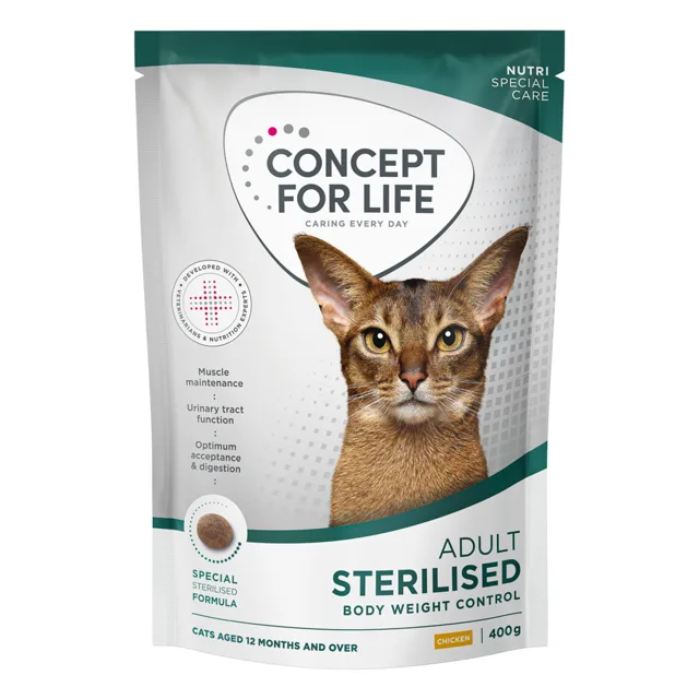 Concept for Life Sterilised Cats s kuřecím - NOVINKA: 400 g