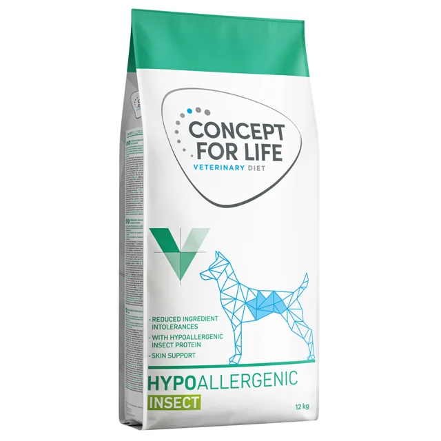 Concept for Life Veterinary Diet Hypoallergenic Insect krmivo pro psy - novinka: 12 kg