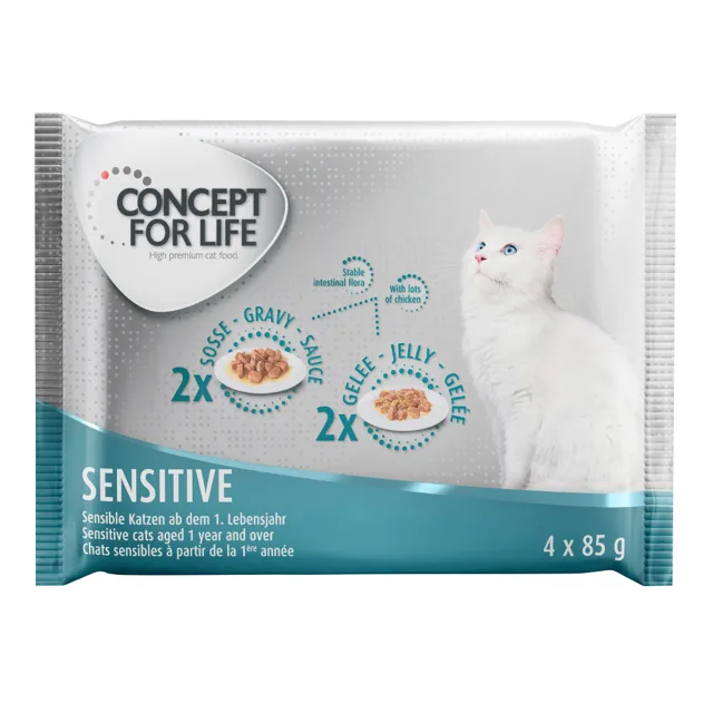 Concept for Life zkušební balení - 4 x 85 g  - Sensitive