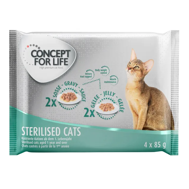 Concept for Life zkušební balení - 4 x 85 g  - Sterilised