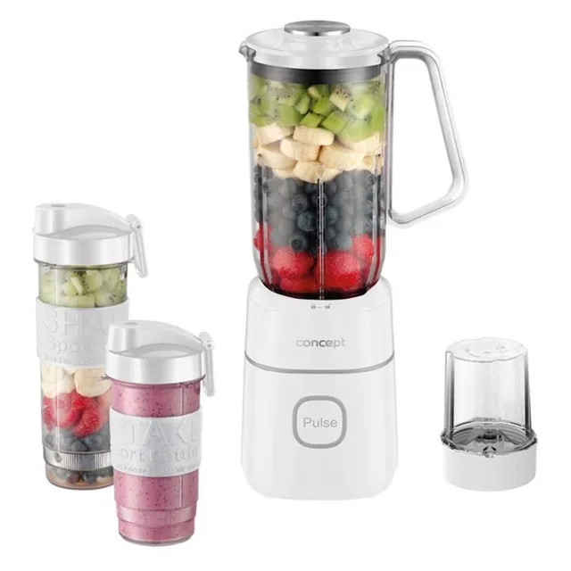 CONCEPT SM3491 Smoothie maker bílá 700 W 1 l  mlýnek a nádoba 570 ml