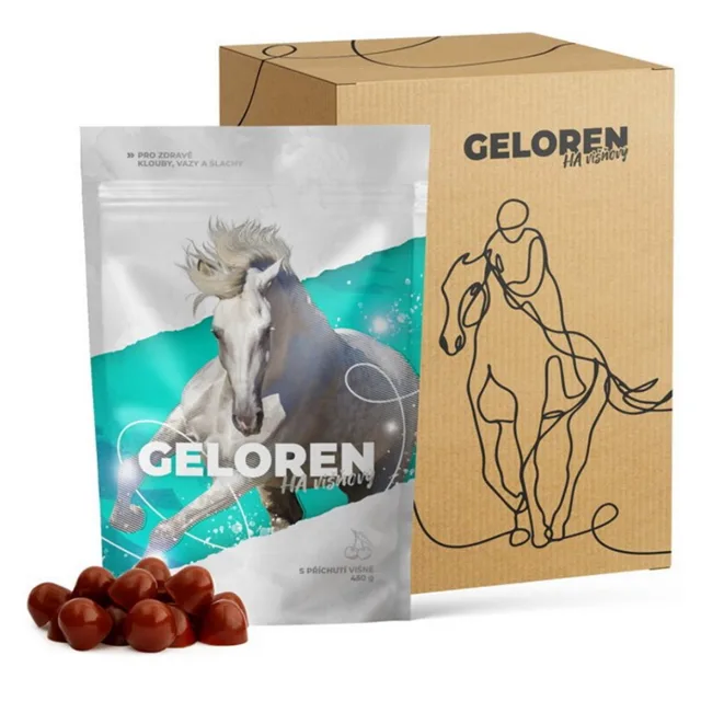 CONTIPRO Geloren HA kloubní výživa pro koně višňová 1350 g