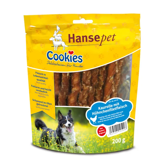 Cookies Delikatess žvýkací rolka s kuřecími plátky - 200 g
