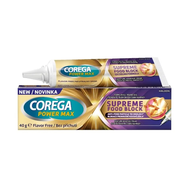 Corega Power Max Supreme Food Block fixační krém 40 g