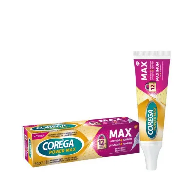 Corega Power Max Upevnění+Komfort fixační krém 40g
