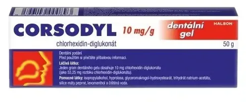 CORSODYL 10mg/g dentální gel 1x50g