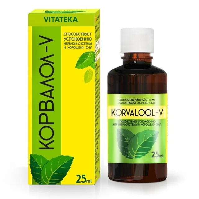 Corvalol-V – bylinné kapky – 25 ml – Vitateka