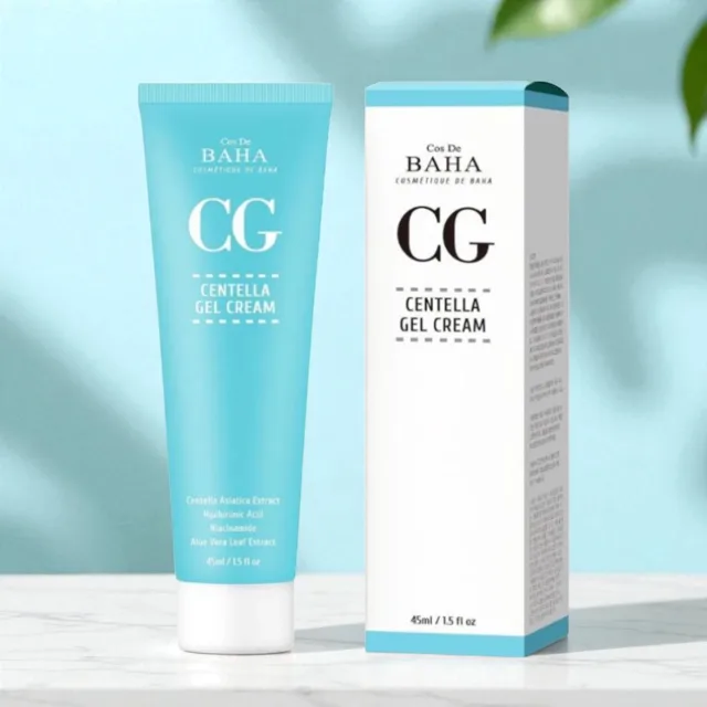 COS DE BAHA - Centella Gel Cream - Gelový krém s pupečníkem asijským - 45 ml