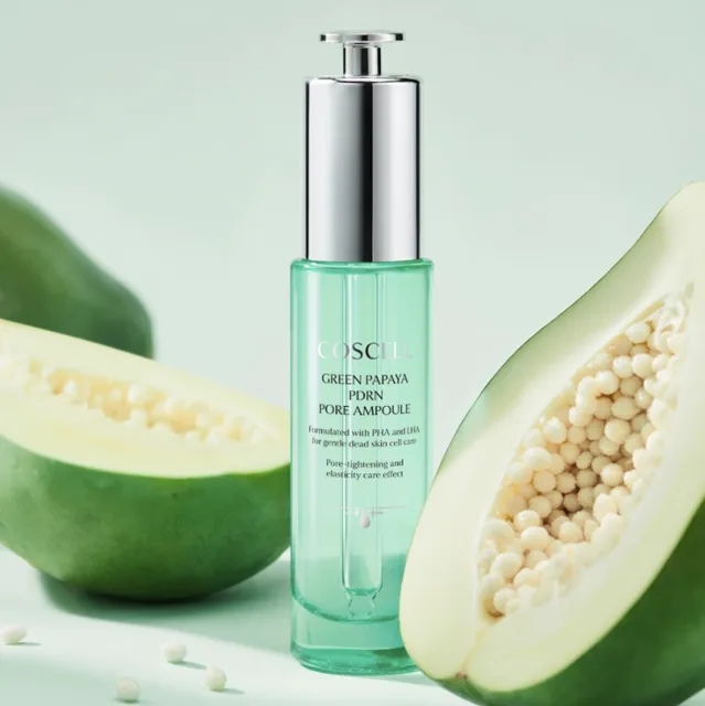 COSCELL - Green Papaya PDRN Pore Ampoule - Lehká ampule s rostlinným PDRN z zelené papáji - 30 ml