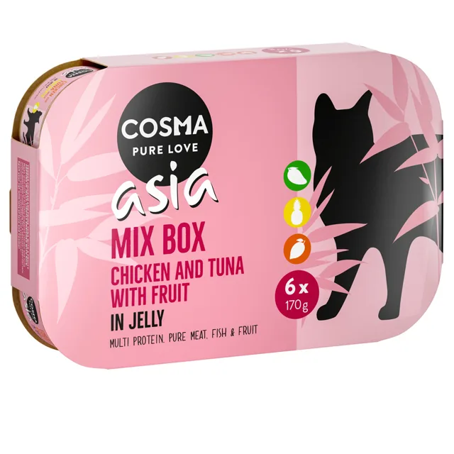 Cosma Asia Fruit v želé 24 x 170 g - výhodné balení - Fruit Mix 2