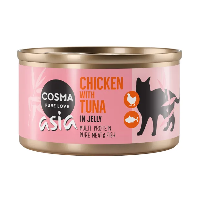 Cosma Asia v želé 6 ks (6 x 85 g) - tuňák s krabím masem v želé