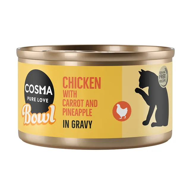 Cosma Bowl 6 x 80 g - kuřecí prsa s lososem