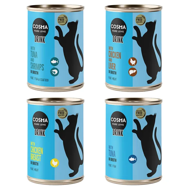 Cosma Drink 24 x 100 g – výhodné balení - míchané balení (4 druhy)