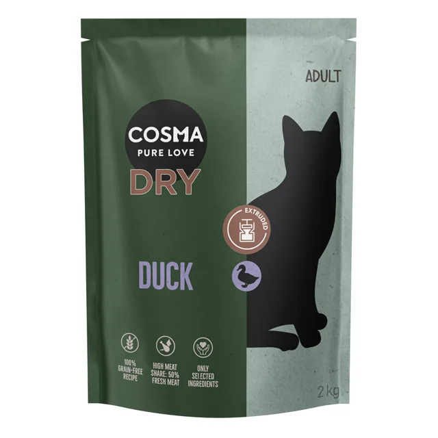 Cosma Extruded granule kachní - výhodné balení: 2 x 2 kg