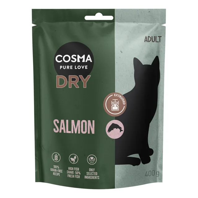 Cosma Extruded granule losos - výhodné balení: 2 x 2 kg