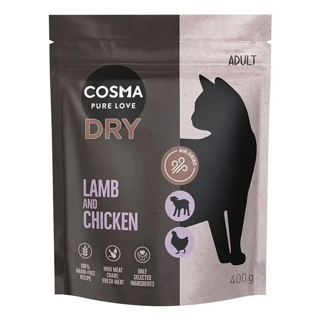 Cosma granule s jehněčím a kuřecím - výhodné balení: 2 x 2 kg