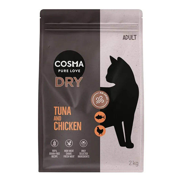 Cosma granule s tuňákem a kuřecím - 2 kg