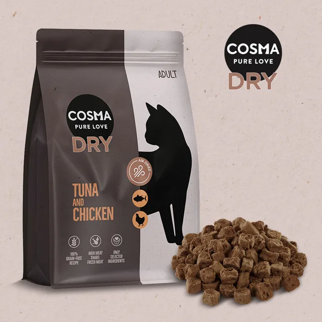 Cosma granule s tuňákem a kuřecím - výhodné balení: 2 x 2 kg