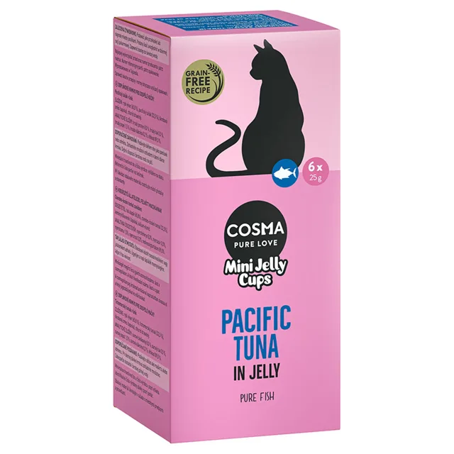 Cosma Mini Jelly Cups 24 x 25 g  - kuřecí/krevety