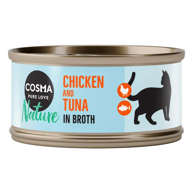Cosma Nature 6 x 70 g - Kuřecí prsa & tuňák