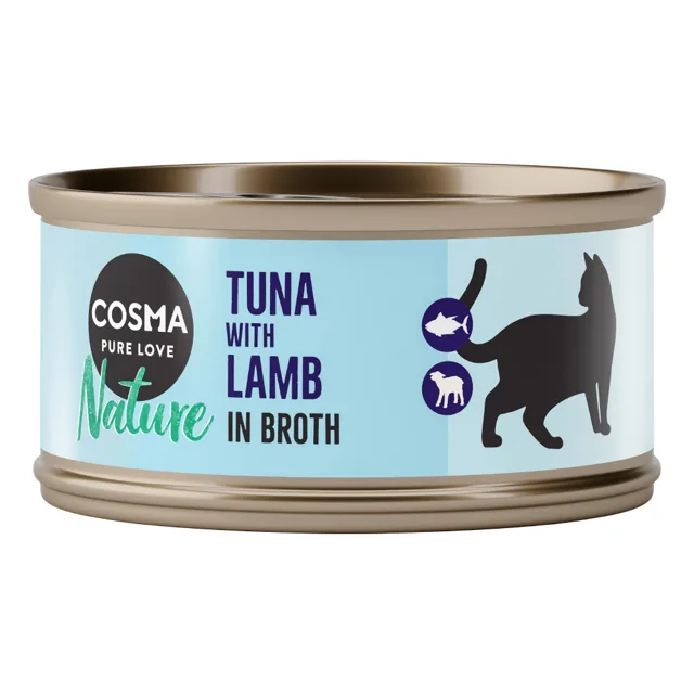 Cosma Nature 6 x 70 g - Tuňák s jehněčím