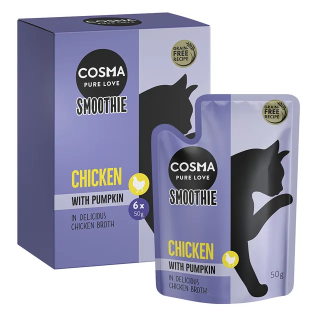 Cosma Smoothies 12 x 50 g - výhodné balení - kuřecí s dýní