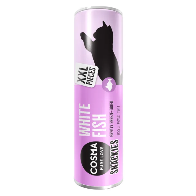 Cosma Snackies XXL - mrazem sušené snacky - bílá ryba 18 g