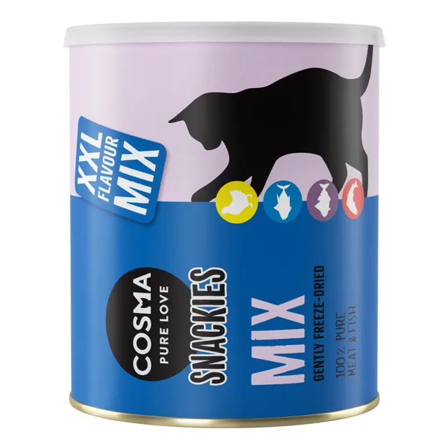 Cosma snackies XXL mrazem sušený snack pro kočky Maxi Tube - bílá ryba 110 g