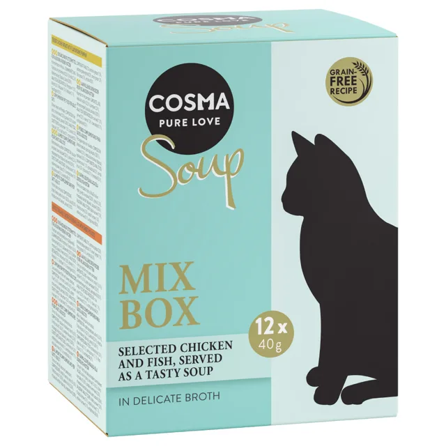 Cosma Soup 12 x 40 g  - Mix (4 druhy)