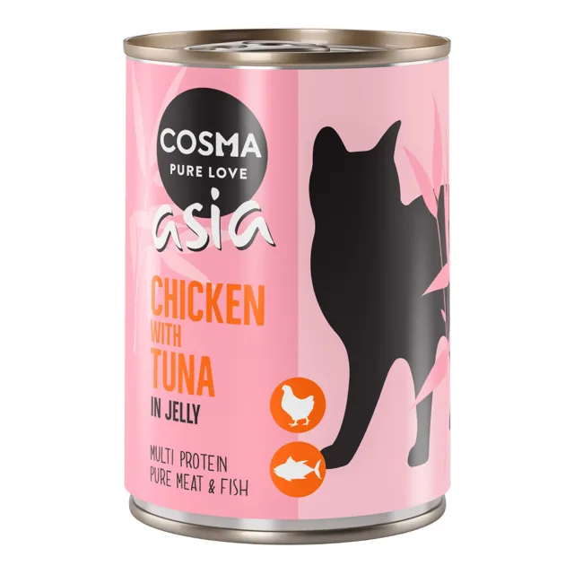 Cosma Thai/Asia v želé 12 x 400 g - Tuňák s cejnem