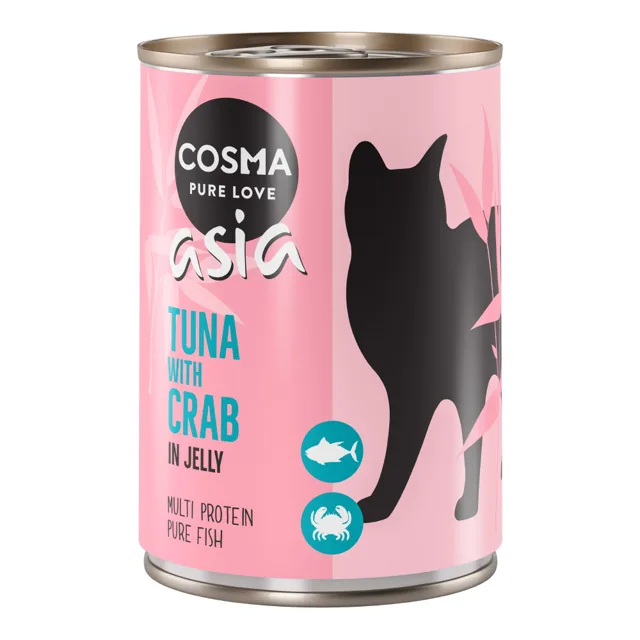 Cosma Thai/Asia v želé 6 x 400 g - Kuře s tuňákem v želé