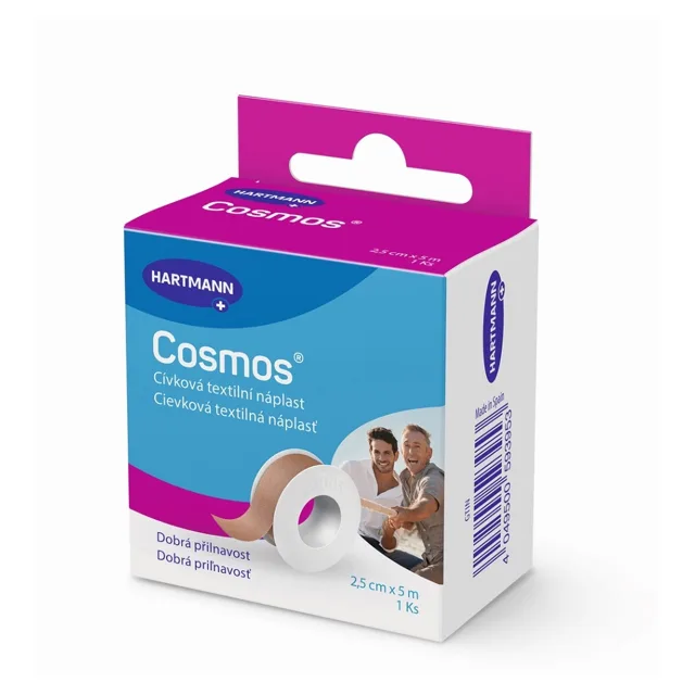 COSMOS Cívková pevná náplast 2,5 cm x 5 m