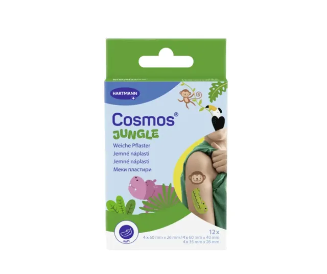 Cosmos Jungle náplast tvar zvířátek 12 ks