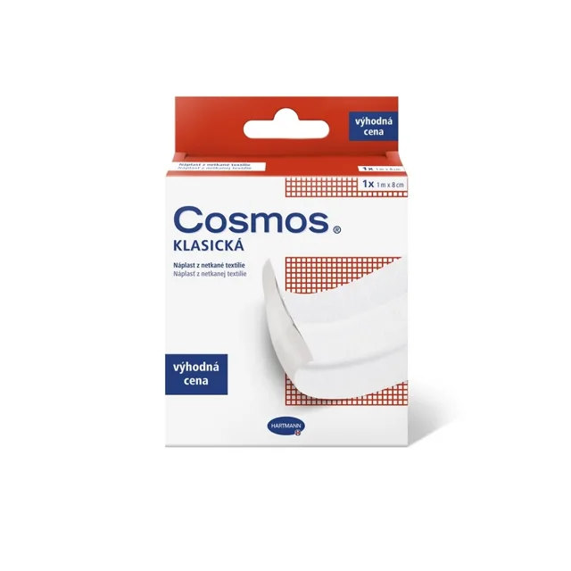 COSMOS Klasická náplast  z netkané textilie 1 m x 8 cm
