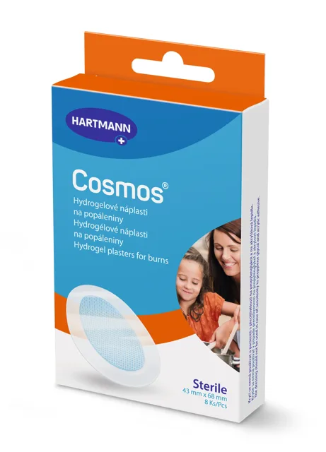 Cosmos náplasti na popáleniny 68 x 43 mm 8 ks