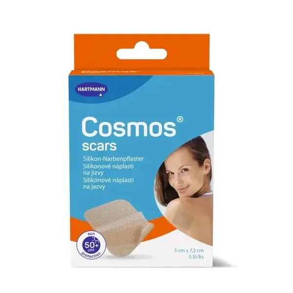Cosmos Scar náplast na jizvy silikon.5 x 7,2 cm 5 ks