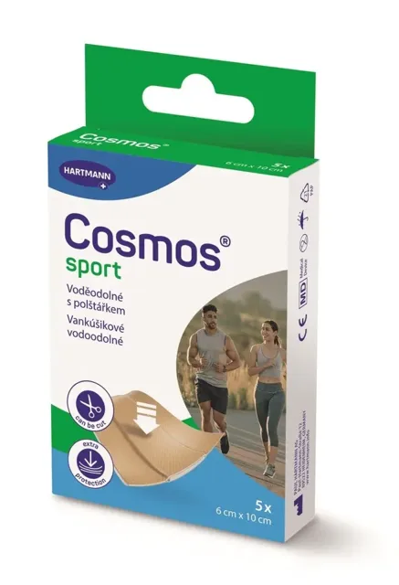 COSMOS Sport voděodolná náplast 6 x 10 cm 5 ks