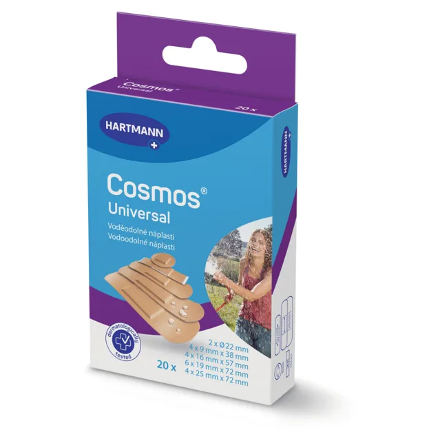 COSMOS Water-resistant voděodolná náplast 5 velikostí 20 kusů