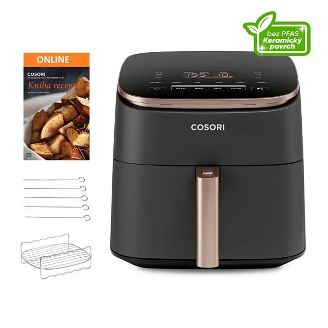 COSORI TurboBlaze Pro horkovzdušná fritéza keramika černá 6 litrů
