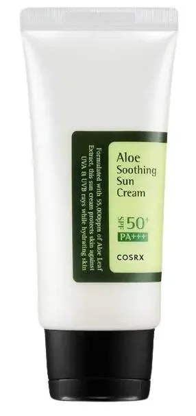 COSRX Aloe Soothing Sun Cream SPF50/PA+++ opalovací krém s výtažky aloe vera 50 ml