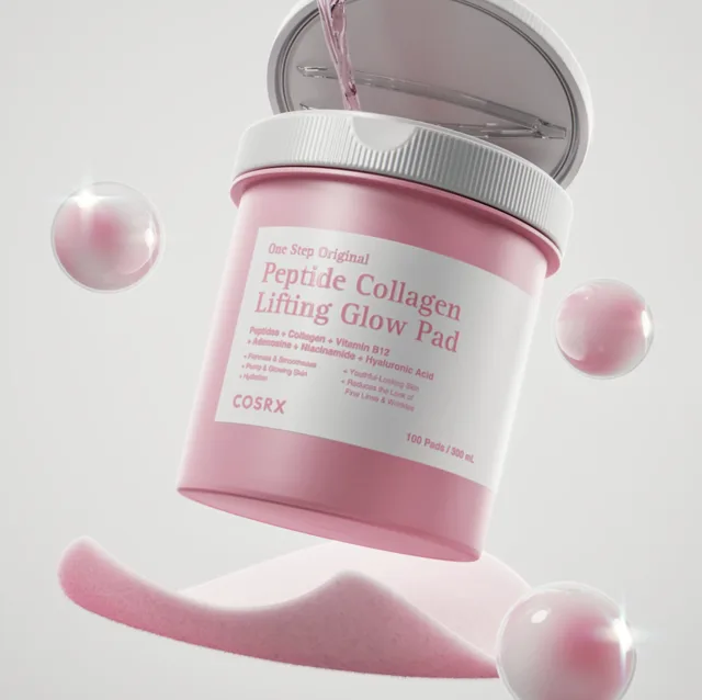 Cosrx - One Step Original Peptide Collagen Lifting Glow Pad - Tampónky s peptidy a kolagenem - 100 ks