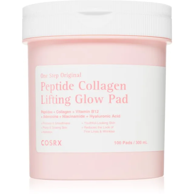 Cosrx One Step Original Peptide Collagen Lifting Glow Pad tonizační polštářky pro zpevnění a lifting pleti 100 ks
