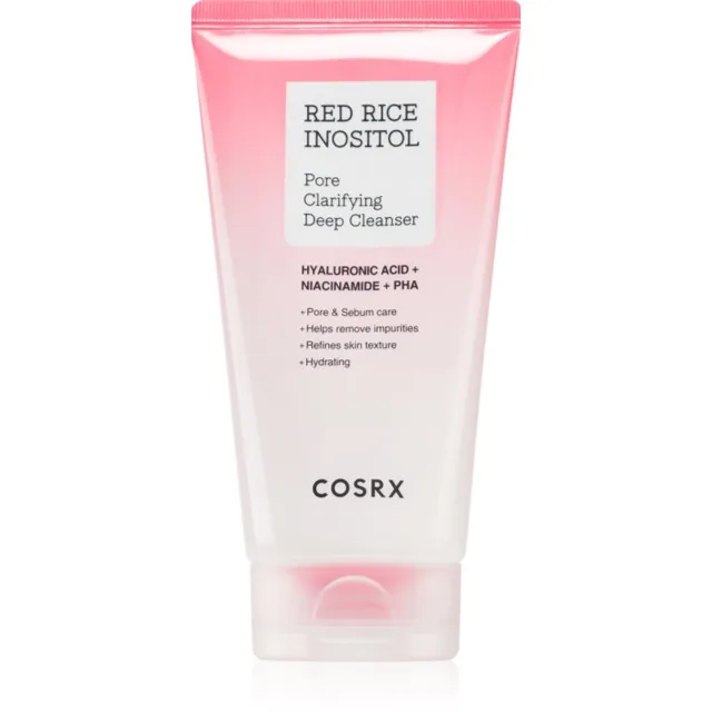 Cosrx Red Rice Inositol Pore Clarifying Deep Cleanser čisticí maska a gel 2 v 1 proti nedokonalostem pleti 150 ml
