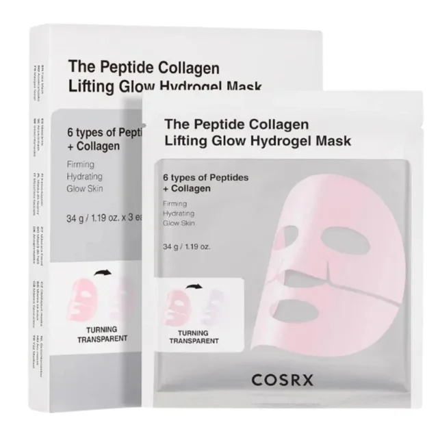 COSRX Sada pleťových masek Lifting Glow Hydrogel Mask 3 x 34 g