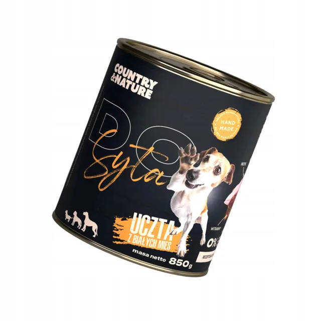 COUNTRY&amp;NATURE Hody z bílého masa mokré krmivo pro suché psy 850 g