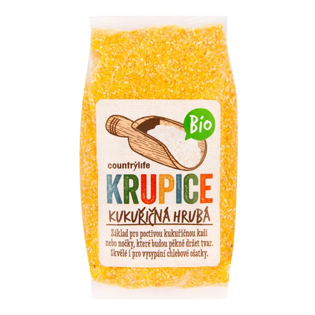 Country Life Krupice kukuřičná hrubá BIO 400 g