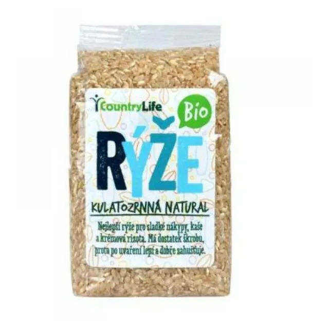 COUNTRY LIFE Rýže kulatozrnná natural BIO 500 g