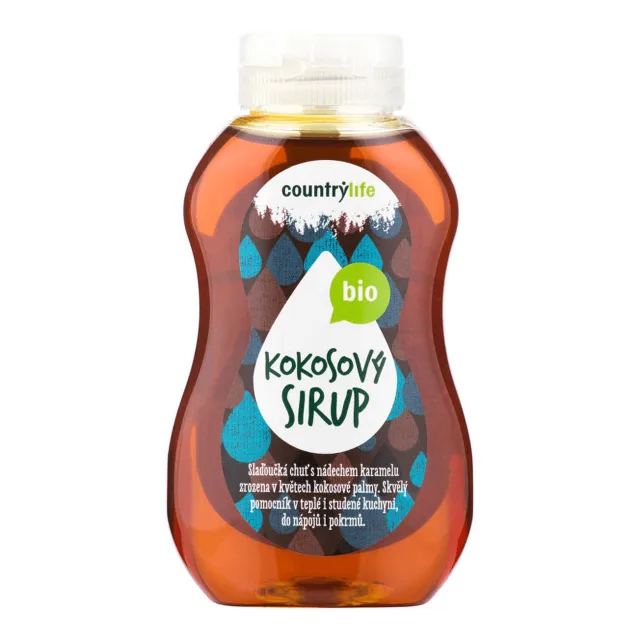 COUNTRY LIFE Sirup kokosový BIO 250 ml